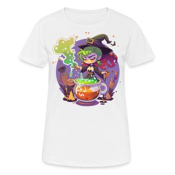 Kessel-Gebräu - Frauen T-Shirt atmungsaktiv - Weiß - Vorne - AI Model Female 172 dark (172cm)