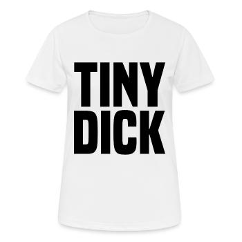 Petite bite grosse noire - T-shirt respirant Femme - blanc - Devant - AI Model Female 172 dark (172cm)