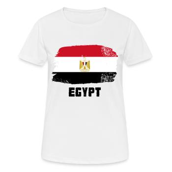Flag of Egypt - Women's Breathable T-Shirt - white - Front - AI Model Female 172 dark (172cm)