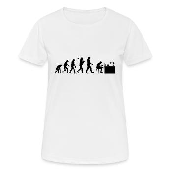 Cadeau de la chimie évolutive chimiste - T-shirt respirant Femme - blanc - Devant - AI Model Female 172 dark (172cm)