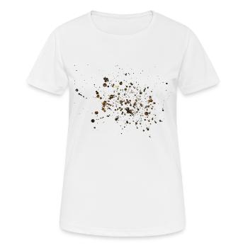 Golden blobs - Women's Breathable T-Shirt - white - Front - AI Model Female 172 dark (172cm)