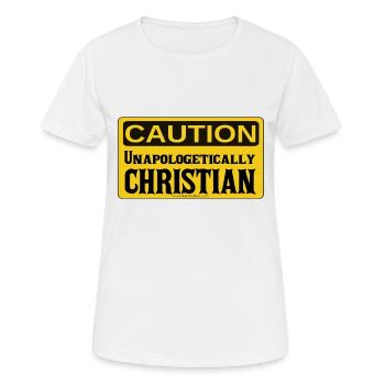 Unapologetically Christian - Women's Breathable T-Shirt - white - Front - AI Model Female 172 dark (172cm)