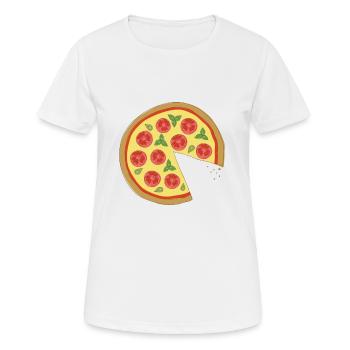 Couple Pizza Margherita - Love Relation - Funny - Frauen T-Shirt atmungsaktiv - Weiß - Vorne - AI Model Female 172 dark (172cm)