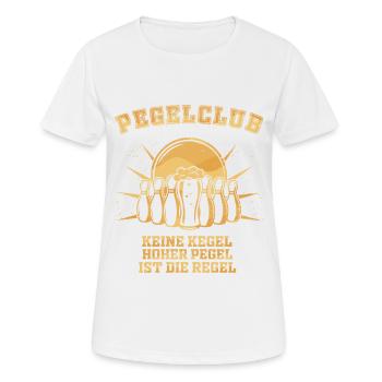 Funny bowling club - niveau club - dictons de bière - - T-shirt respirant Femme - blanc - Devant - AI Model Female 172 dark (172cm)