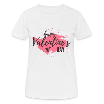 valentine - T-shirt respirant Femme - blanc - Devant - AI Model Female 172 dark (172cm)