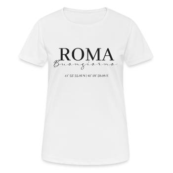 Roma Buongiorno City Break - Women's Breathable T-Shirt - white - Front - AI Model Female 172 dark (172cm)