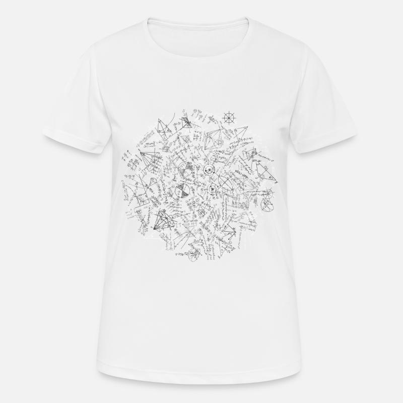 Phénomène de maths - T-shirt respirant Femme - blanc