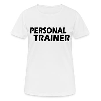 Personal trainer - Women's Breathable T-Shirt - white - Front - AI Model Female 172 dark (172cm)