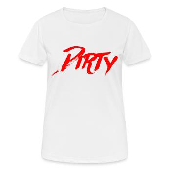 Dirty - Dame T-shirt svedtransporterende - hvid - Foran - AI Model Female 172 dark (172cm)