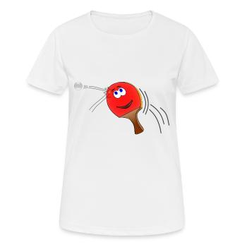 Raquette de tennis - T-shirt respirant Femme - blanc - Devant - AI Model Female 172 dark (172cm)