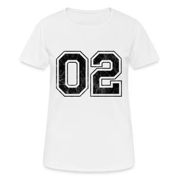 Anzahl 02 - Frauen T-Shirt atmungsaktiv - Weiß - Vorne - AI Model Female 172 dark (172cm)