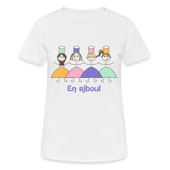 En riboul - T-shirt respirant Femme - blanc - Devant - AI Model Female 172 dark (172cm)