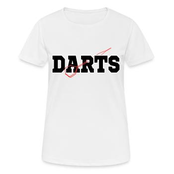 Fléchettes Fléchettes Fléchettes - T-shirt respirant Femme - blanc - Devant - AI Model Female 172 dark (172cm)