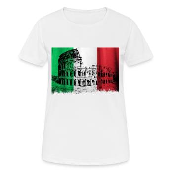 Colosseum Italy Rome - Women's Breathable T-Shirt - white - Front - AI Model Female 172 dark (172cm)