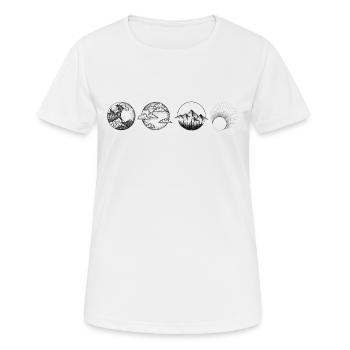 Elements Drawing Design print elements - Women's Breathable T-Shirt - white - Front - AI Model Female 172 dark (172cm)