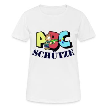 ABC Schütze - Frauen T-Shirt atmungsaktiv - Weiß - Vorne - AI Model Female 172 dark (172cm)