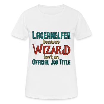 Warehouse Helper Wizard - Women's Breathable T-Shirt - white - Front - AI Model Female 172 dark (172cm)
