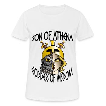 Sohn der Athene - Frauen T-Shirt atmungsaktiv - Weiß - Vorne - AI Model Female 172 dark (172cm)