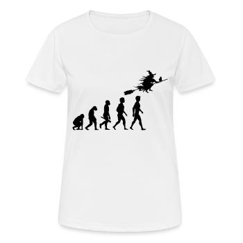 witch witch witch broom witch magic magic4 - Women's Breathable T-Shirt - white - Front - AI Model Female 172 dark (172cm)
