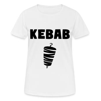 Kebab Grill Pide Kebab - T-shirt respirant Femme - blanc - Devant - AI Model Female 172 dark (172cm)
