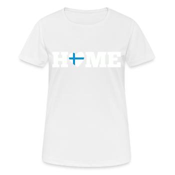 Home Finland - Women's Breathable T-Shirt - white - Front - AI Model Female 172 dark (172cm)