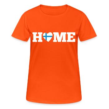 Home Finland - Women's Breathable T-Shirt - neon orange - Front - AI Model Female 172 dark (172cm)