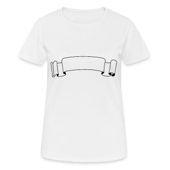 Label pour créer soi-même - T-shirt respirant Femme - blanc - Devant - AI Model Female 172 dark (172cm)
