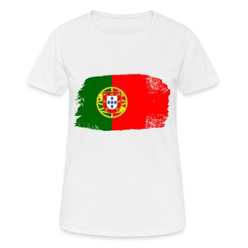 Portugal - Frauen T-Shirt atmungsaktiv - Weiß - Vorne - AI Model Female 172 dark (172cm)