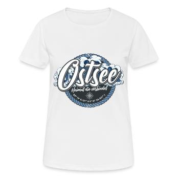 Chemise Ostsee imprimée dans la meilleure qualité de marque - T-shirt respirant Femme - blanc - Devant - AI Model Female 172 dark (172cm)