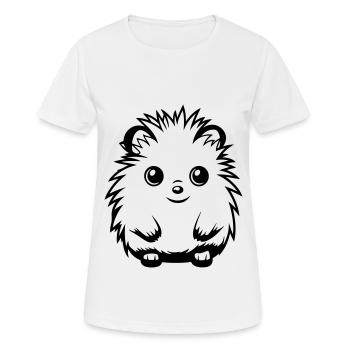 Hérisson Mignon Mignon Bébé - T-shirt respirant Femme - blanc - Devant - AI Model Female 172 dark (172cm)