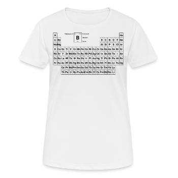 Periodensystem - Frauen T-Shirt atmungsaktiv - Weiß - Vorne - AI Model Female 172 dark (172cm)