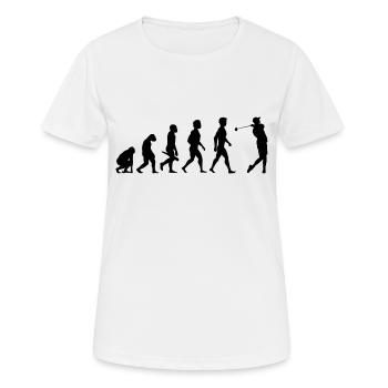 golf sports golf golfeur golfeur caddie vert - T-shirt respirant Femme - blanc - Devant - AI Model Female 172 dark (172cm)