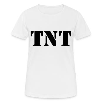 TNT Dynamit - Frauen T-Shirt atmungsaktiv - Weiß - Vorne - AI Model Female 172 dark (172cm)