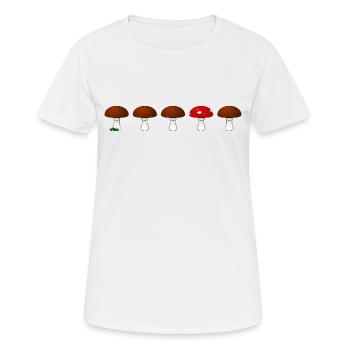 Mushroom fly agaric series - Women's Breathable T-Shirt - white - Front - AI Model Female 172 dark (172cm)