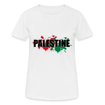 Palestine - T-shirt respirant Femme - blanc - Devant - AI Model Female 172 dark (172cm)