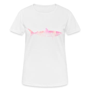 Shark Attack - Women's Breathable T-Shirt - white - Front - AI Model Female 172 dark (172cm)