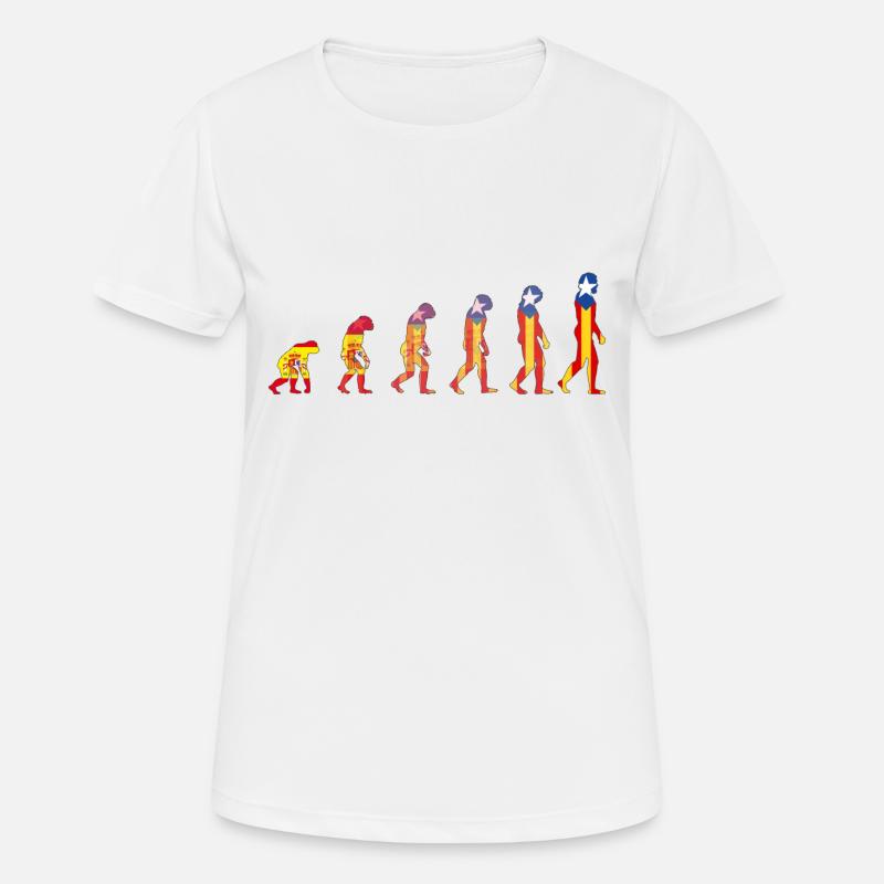 Catalan evolution - Women's Breathable T-Shirt - white