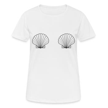Soutien-gorge Shell - T-shirt respirant Femme - blanc - Devant - AI Model Female 172 dark (172cm)