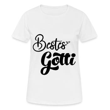 Bestes Gotti der Welt Schweiz Patentante Patin - Frauen T-Shirt atmungsaktiv - Weiß - Vorne - AI Model Female 172 dark (172cm)