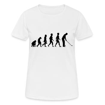 golf sports golf golfeur golfeur caddie vert - T-shirt respirant Femme - blanc - Devant - AI Model Female 172 dark (172cm)