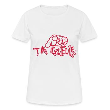 fuck finger tip insulte3 - Women's Breathable T-Shirt - white - Front - AI Model Female 172 dark (172cm)
