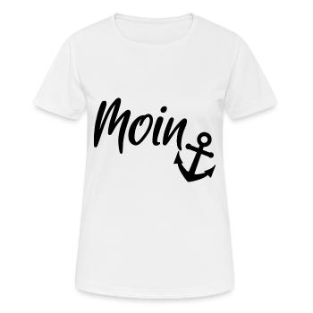 Par Moin - T-shirt respirant Femme - blanc - Devant - AI Model Female 172 dark (172cm)