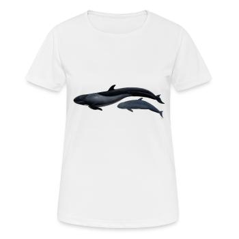 False killer whale - Fausse orque - False killer whale - Women's Breathable T-Shirt - white - Front - AI Model Female 172 dark (172cm)