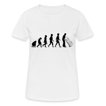 paketbote paketzusteller spedition spediteur2 - Frauen T-Shirt atmungsaktiv - Weiß - Vorne - AI Model Female 172 dark (172cm)