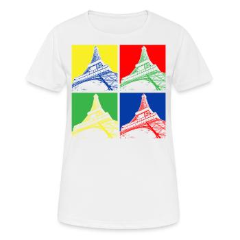 tour Eiffel - T-shirt respirant Femme - blanc - Devant - AI Model Female 172 dark (172cm)