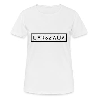 Polska Warszawa Varsovie Varsovie cadeaux - T-shirt respirant Femme - blanc - Devant - AI Model Female 172 dark (172cm)