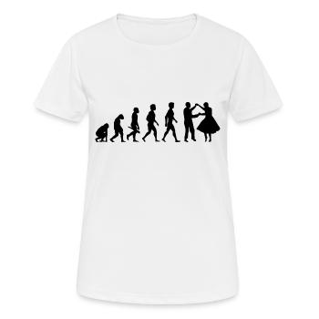 valse musique de danse tango tanz9 disco - T-shirt respirant Femme - blanc - Devant - AI Model Female 172 dark (172cm)