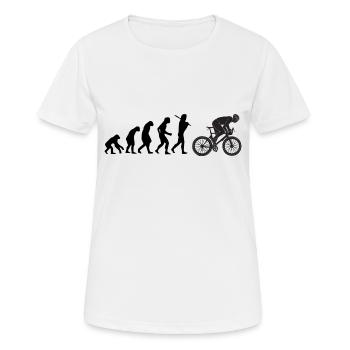 Rennrad Radfahrer Evolution Fahrrad Geschenk Shirt - Frauen T-Shirt atmungsaktiv - Weiß - Vorne - AI Model Female 172 dark (172cm)