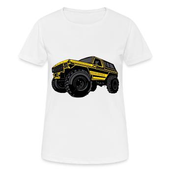 Camion LKW Pick UP - T-shirt respirant Femme - blanc - Devant - AI Model Female 172 dark (172cm)