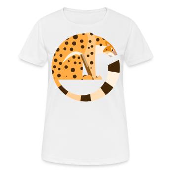 Leopard - Women's Breathable T-Shirt - white - Front - AI Model Female 172 dark (172cm)